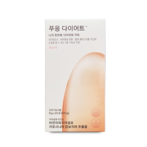 닥터블릿 푸응 다이어트 복숭아맛 6g 20포 (1개)_이미지