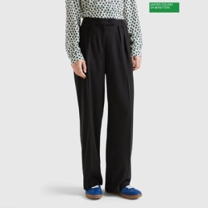 베네통 Pintuck long wide pants 3F_4962DF03Y_700_이미지