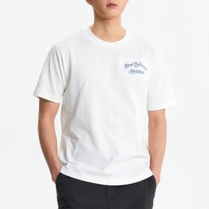 그래픽 스티치 반팔티 SEMI OVER FIT NBNEF22491