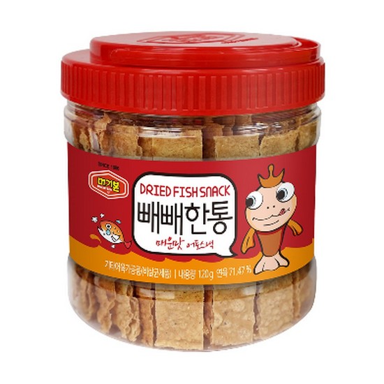 머거본 빼빼한통 매운맛 120g (10개)_이미지