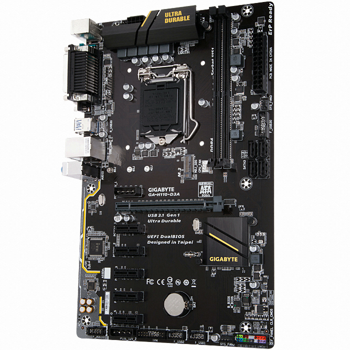 GIGABYTE GA-H110-D3A BTC 듀러블에디션 (중고)_이미지
