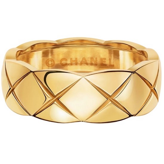 샤넬 샤넬 코코 크러쉬 반지 스몰 옐로우 골드 J10571_이미지