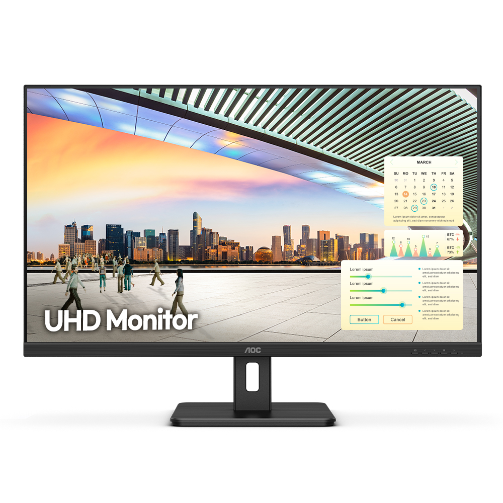 알파스캔 AOC U32E2 4K UHD 시력보호 무결점