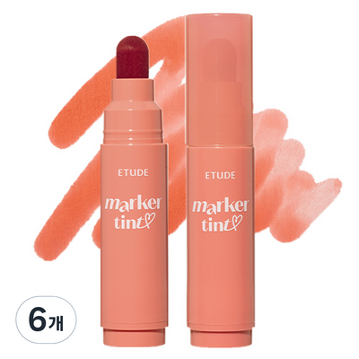 에뛰드하우스 디어 달링 마커 틴트 3.5g (6개)_이미지