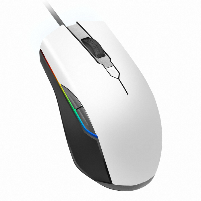 앱코 HACKER A900 3389 RGB 게이밍 마우스 (화이트)_이미지