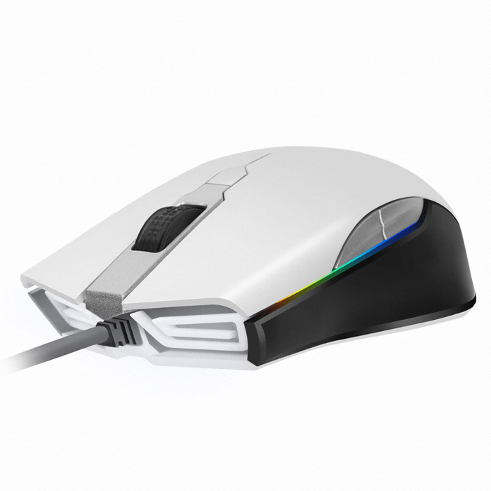 앱코 HACKER A900 3389 RGB 게이밍 마우스 (화이트)_이미지