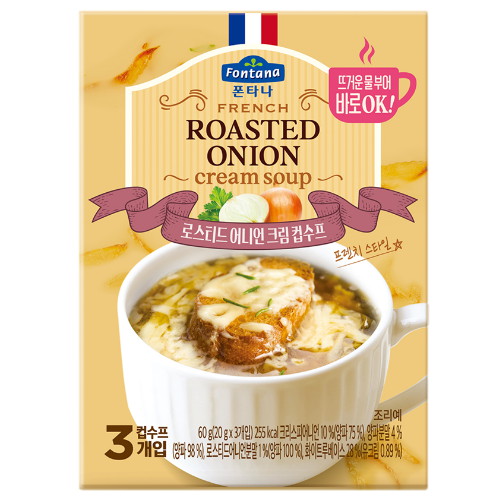 샘표식품 폰타나 프렌치 로스티드 어니언 크림수프 60g