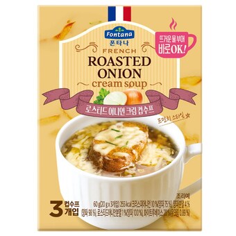 샘표식품 폰타나 프렌치 로스티드 어니언 크림수프 60g