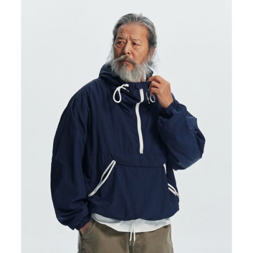 프리즘웍스 FRIZMWORKS MONDRIAN LIGHT ANORAK PARKA _ NAVY 284238_이미지
