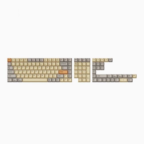 Keychron OEM 염료승화 PBT 영문 키캡 풀 세트 교체용 (WHEAT GREY)