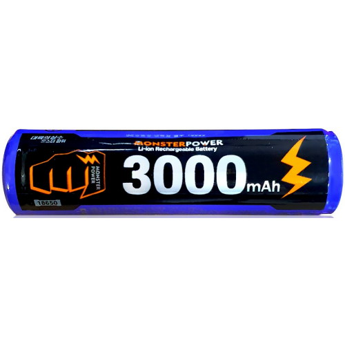 대륙의실수 몬스터파워 리튬이온 18650 - 3000mAh (벌크) (1개)_이미지