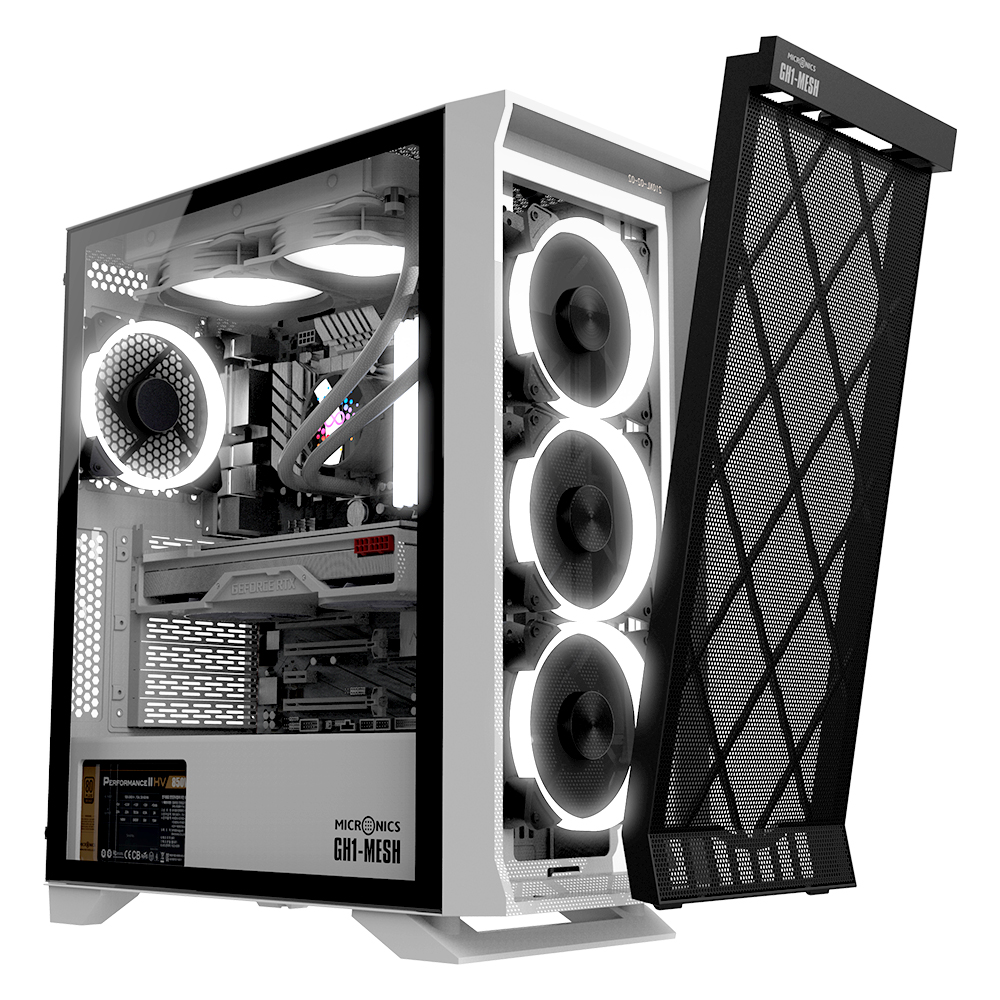 마이크로닉스 GH1-MESH 강화유리 (화이트)_이미지