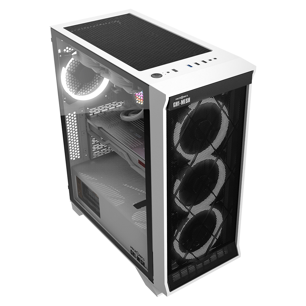 마이크로닉스 GH1-MESH 강화유리 (화이트)_이미지