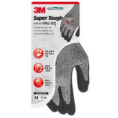 3M 슈퍼터프 라텍스 장갑 (3켤레)