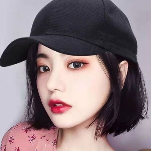 잇백잇슈 모자일체형 짧은가발 단발머리 GAB01826