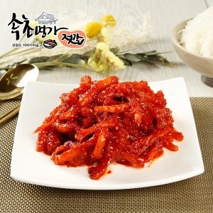 아삭한 식감의 건강한 감칠맛 국내산 생더덕무침 1kg