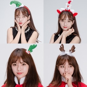 X-MAS 파티머리띠 모음 루돌프 크리스마스 리본머리띠