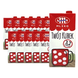 믈레코비타 폴란드 수입멸균우유 트부이쿠백 1L 12팩 유지방 3.2% 멸균우유