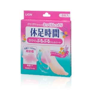  CJ라이온 휴족시간 발뒤꿈치 보습 젤시트 8매 [1개]