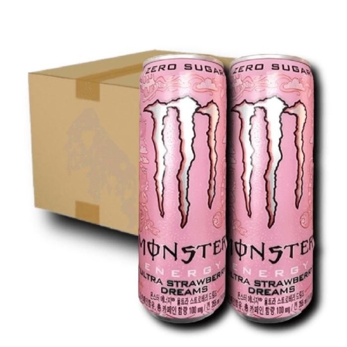 코카콜라음료 몬스터 에너지 울트라 스트로베리 드림즈 355ml (48개)