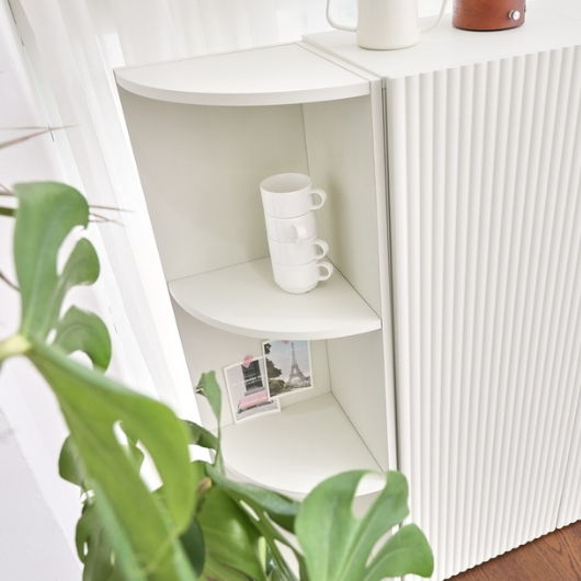 플랜데코 라카이 템바보드 다용도 오픈형 코너 수납장 300_이미지