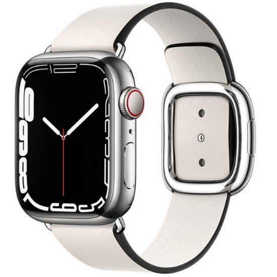 APPLE 워치 시리즈7 41mm Cellular 실버 스테인리스 스틸 (S) (모던버클)