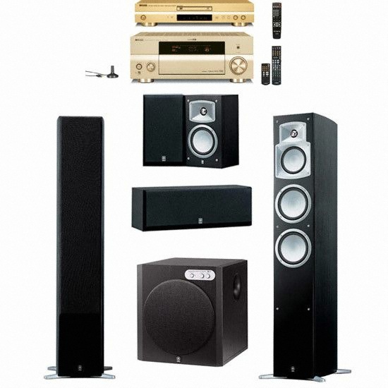 야마하 NS-9502(YST-RSW300) + DVD-S1700 + 야마하 AV리시버 (RX-V1800)_이미지