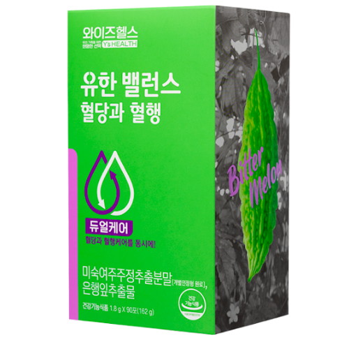 유한양행 와이즈헬스 유한 밸런스 혈당과 혈행 90포 (3개)