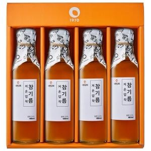 대현상회 저온압착 참기름 180ml 4병 선물세트