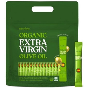뉴트리원 유기농 엑스트라버진 올리브오일 720ml (12ml x 60포)