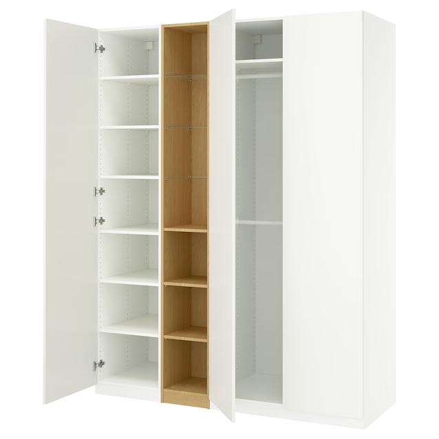 이케아 PAX 팍스 FORSAND 포르산드 화이트 옷장 세트 1850