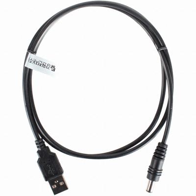 강원전자 NETmate USB to DC 플러그 5.5x2.5mm 전원 케이블 블랙 (NMC-UP25, 1m)_이미지
