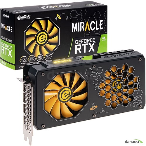 이엠텍 지포스 RTX 3060 MIRACLE D6 12GB