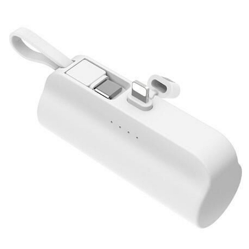 이음전산 스마텍 듀얼 일체형 도킹형 보조배터리 STPB-DB5 5000mAh (8핀+C타입)_이미지