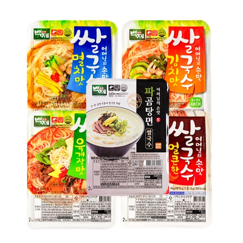 쌀국수 5종 30개입 멸치6+김치6+얼큰6+육개장6+파곰탕6