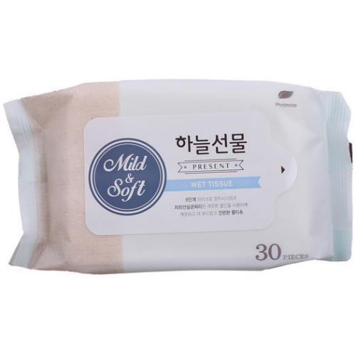 샤인 하늘선물 물티슈 리필형 30매 (10팩)_이미지