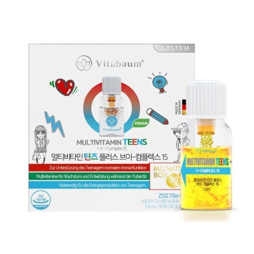 비타바움 멀티비타민 틴즈플러스 브이컴플렉스15 10ml 30병