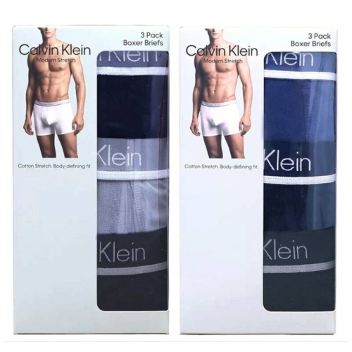 캘빈클라인 언더웨어 CK 남성 모던 박서 브리프 드로즈 3매 2종 185291
