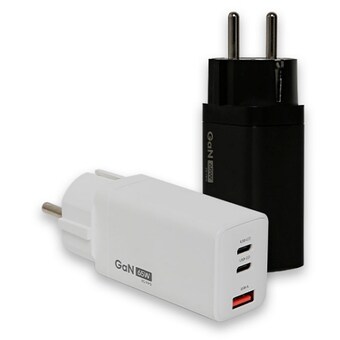 파워마스터 PD PPS <b>65W</b> 3포트 GaN 접지형 <b>충전기</b> PG65PDG2C1A