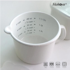 하코야 법랑 원형 핸디포트15cm 주둥이형 /밀크팬 소스팬 조미료_이미지