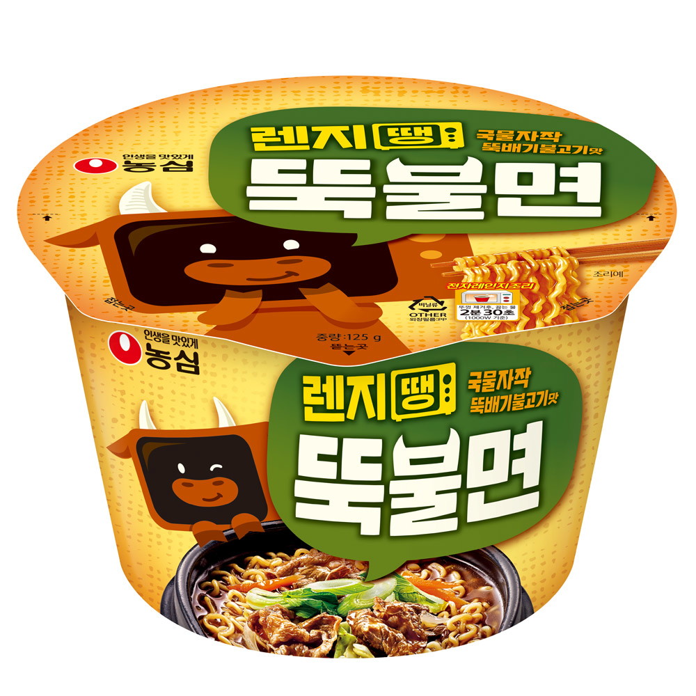 농심 렌지땡 뚝불면 125g (1개)