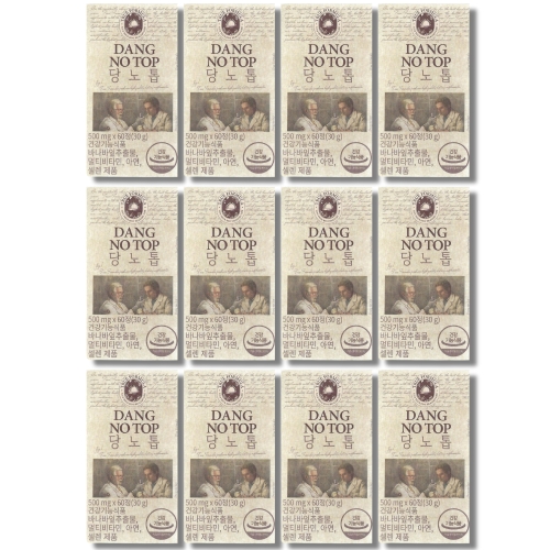 유유헬스케어 트루포뮬러 당노톱 500mg 60정 (12개)