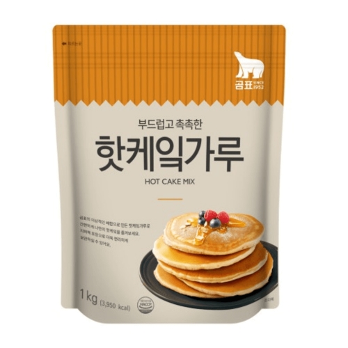 곰표 프리믹스 어린이 간식 핫케익 핫케이크 믹스 1kg이미지입니다. 누르면 해당 게시물로 새창이동합니다.