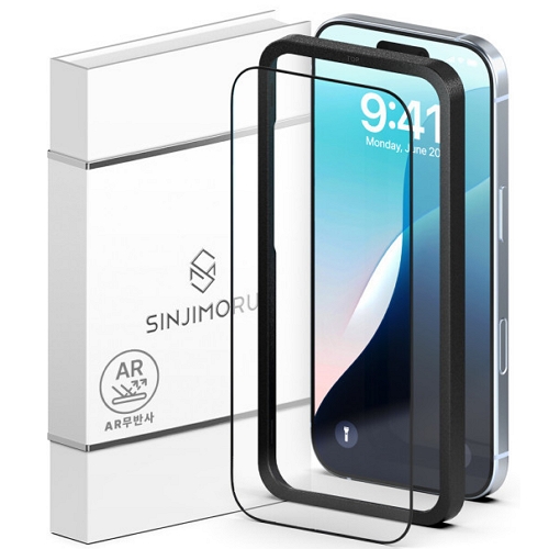 신지모루 아이폰17 AR 무반사 풀커버 강화유리 보호필름_이미지