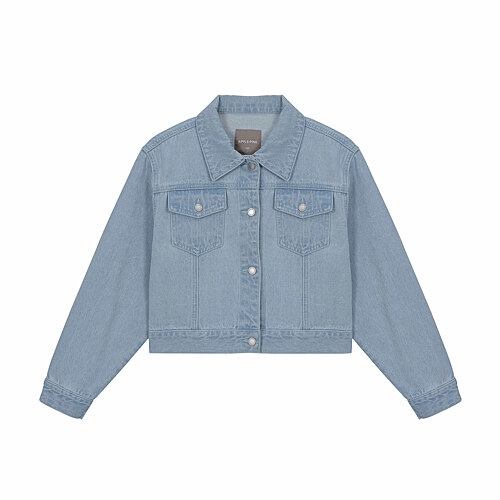 애플핑크 APPLEPINK 크롭 데님자켓 APF0T102GST_TB