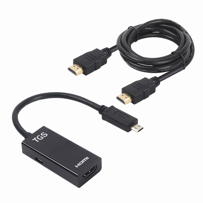 TGS MHL to HDMI 변환기셋 (TGS-MHL11, 1m)_이미지