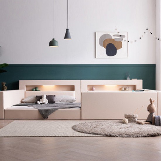 삼익가구 렉스 벙커형 LED 패밀리침대 Q+Q (시리우스65T케미컬폼독립)_이미지