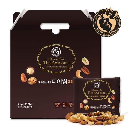  조하 너츠브라더 하루한줌견과 디어썸 선물세트 25g 30개입 [1개]
