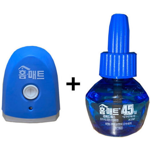 홈매트 리퀴드 무향 스위치형 플러그 45일 본체x1개 + 리필x1개