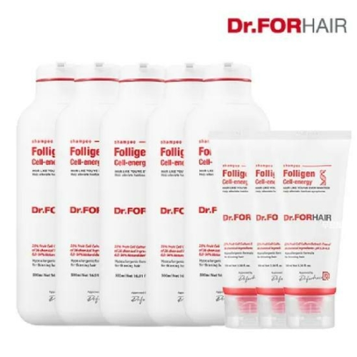 닥터포헤어 폴리젠 셀에너지 탈모샴푸 500ml x 5개 + 100ml x 3개